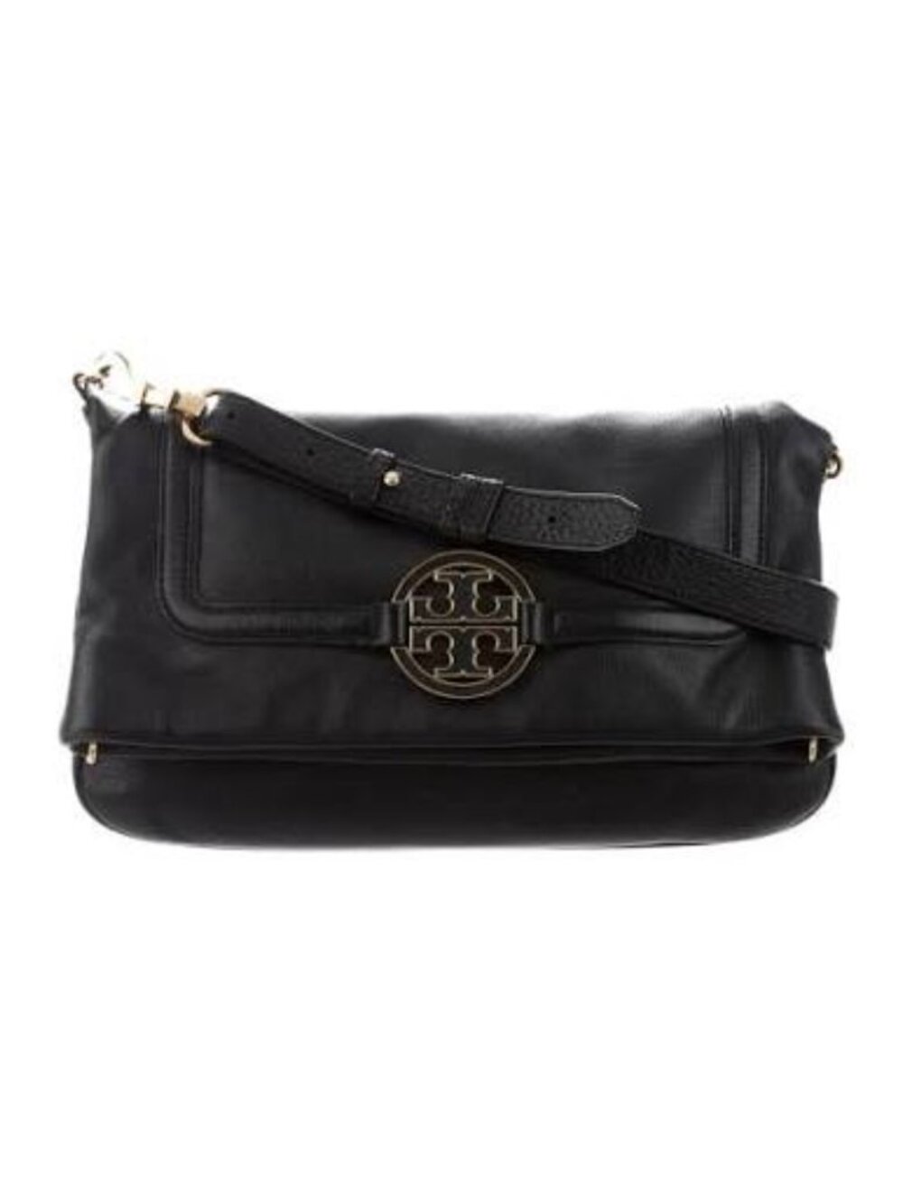 Tory Burch Amanda Logo Clutch/Crossbody – Black